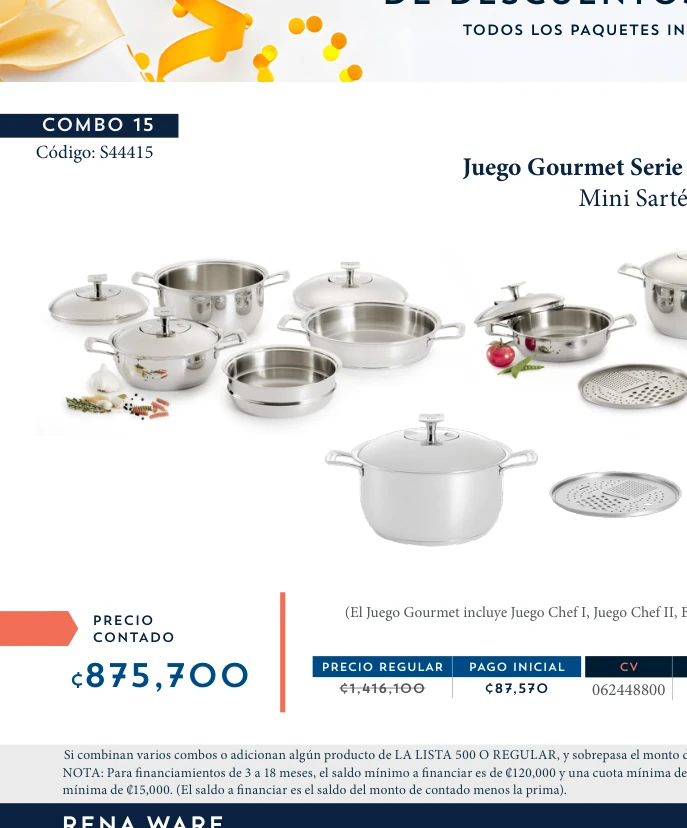 Juego Gourmet Serie Zylstra 17 piezas + Mini Sartén 18 cm