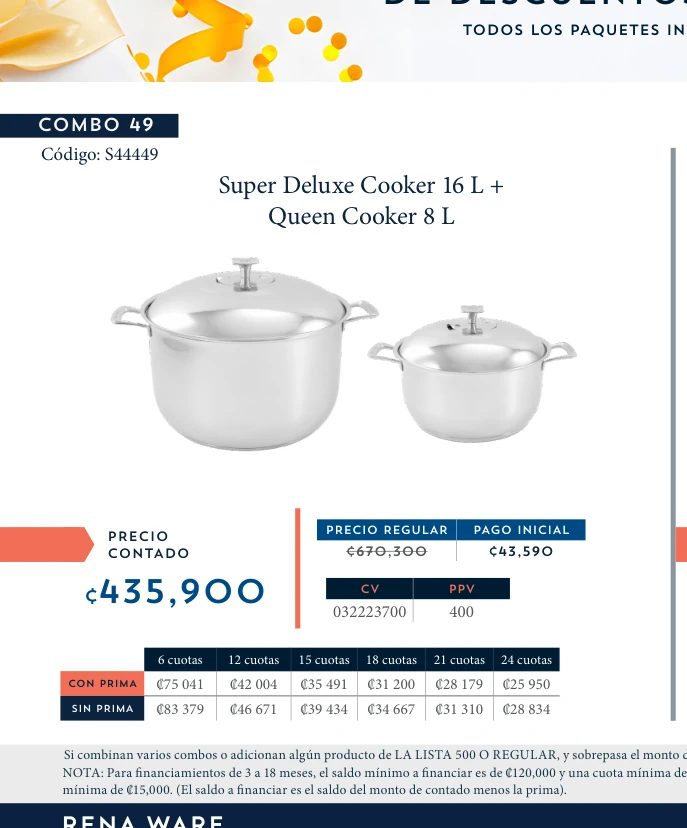Olla a Presión 7 L + Sartén Chef 30 cm