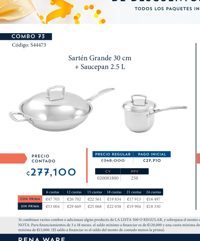 Rondeau 4.5 L + Rena Signature 3.5 L
