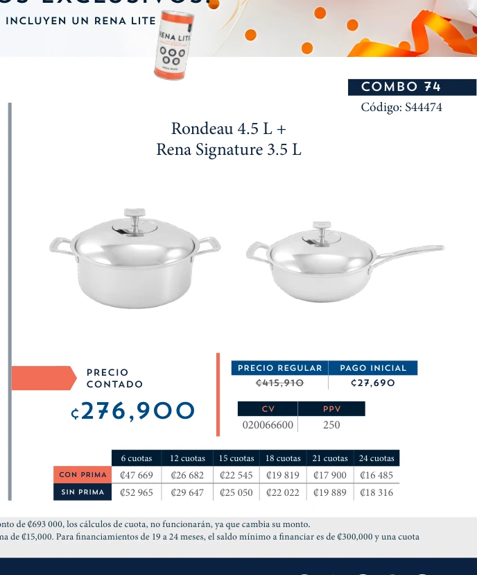 Sartén Grande 30 cm + Saucepan 2.5 L