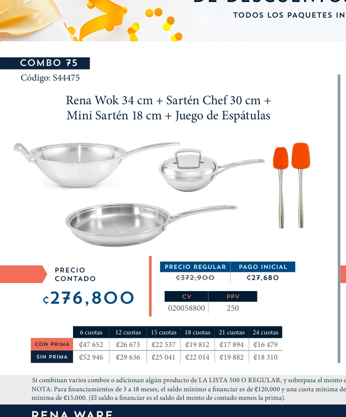 Sartén Pequeña 24 cm + Sartén Chef 30 cm + Mini Sartén 18 cm