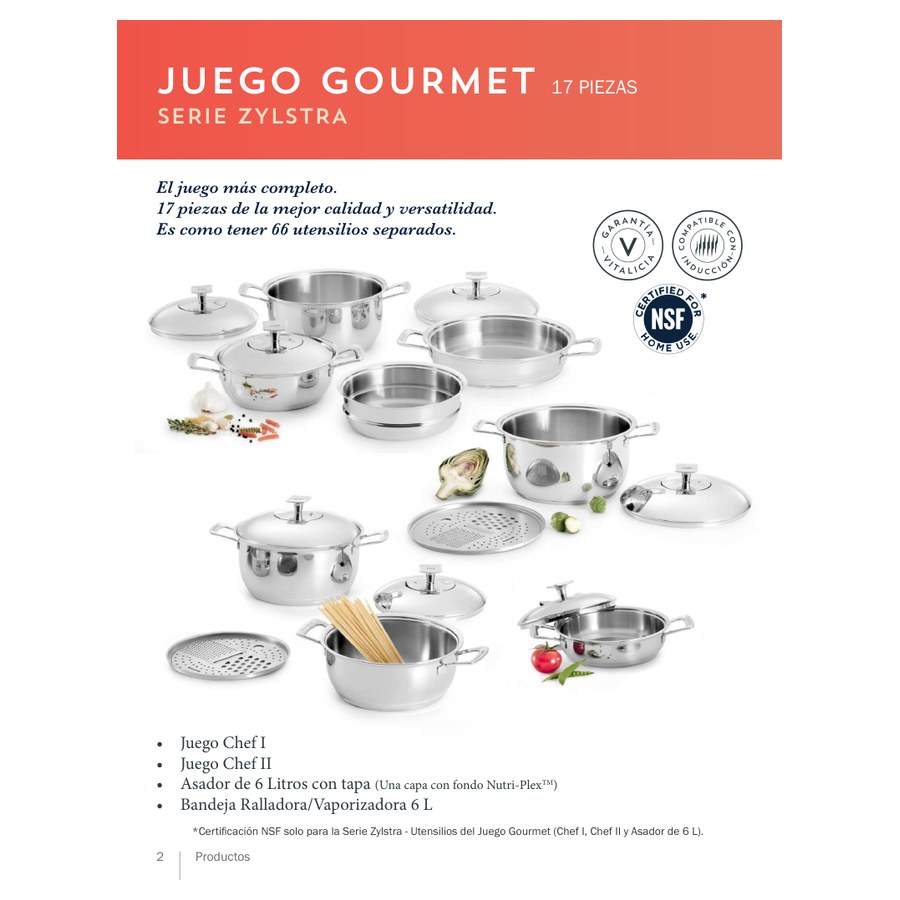 Juego Gourmet 17 piezas
