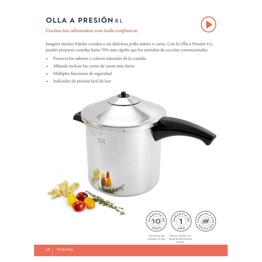 Olla a Presión 8 L
