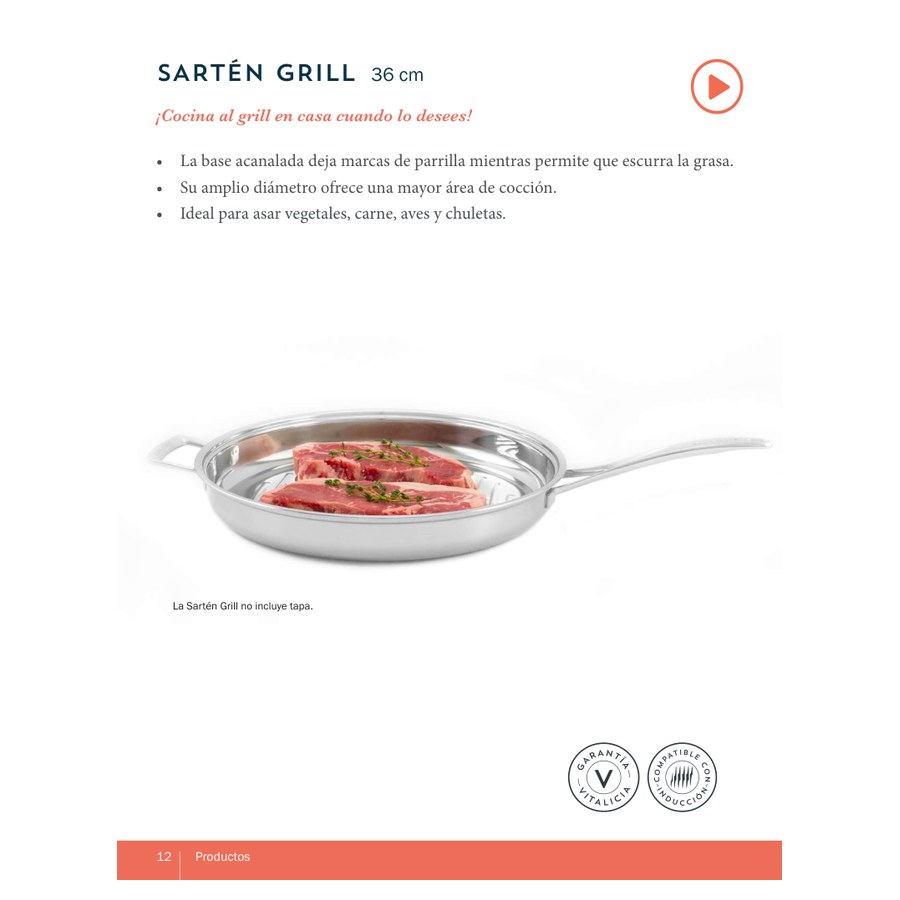 Sartén Grill 36 cm