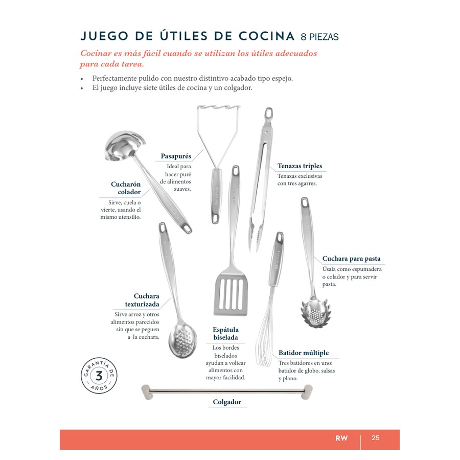 Juego de Útiles de Cocina 8 piezas
